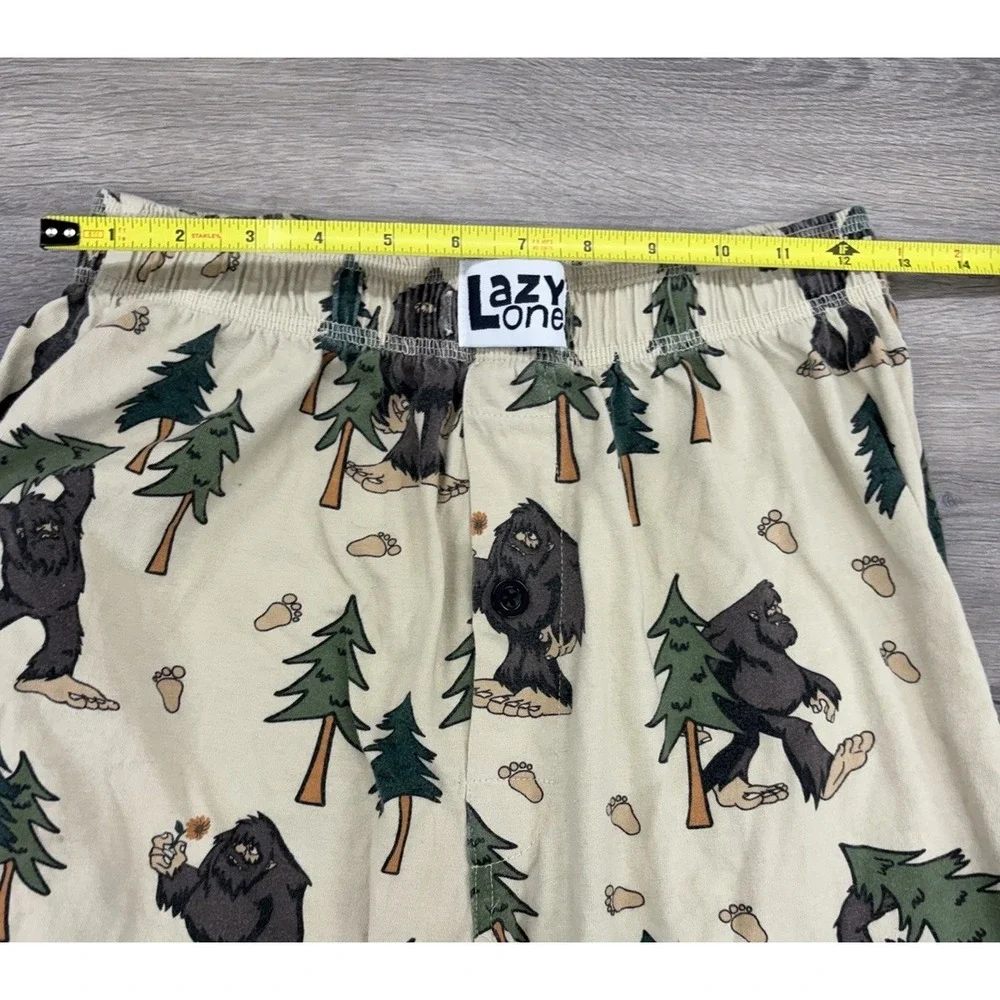 Lazy One Sasquatch Pajama Lounge Pants Unisex Size Small
